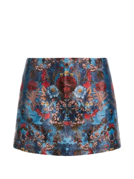 Pantaloni scurți Alice + Olivia din jacard albastru