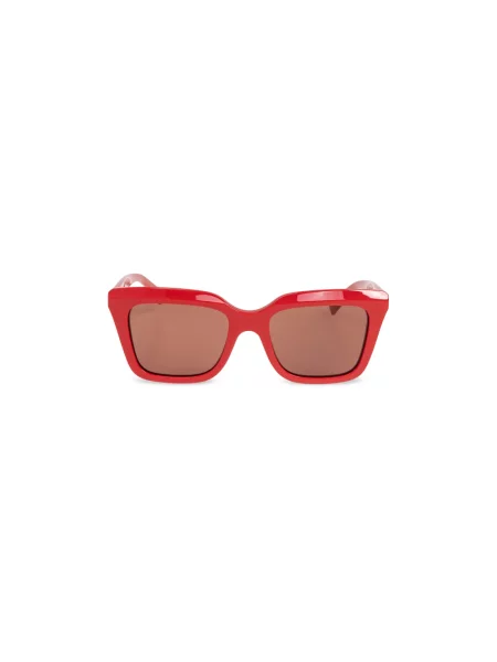 Okulary przeciwsłoneczne Alexander Mcqueen czerwone