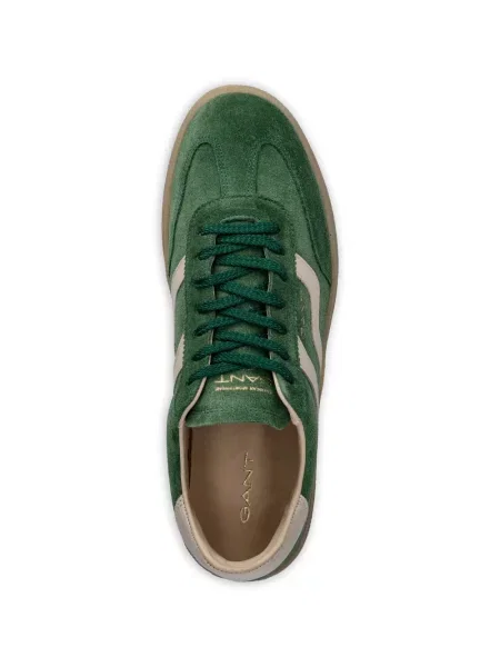 Sneakerși Gant din piele de căprioară verde