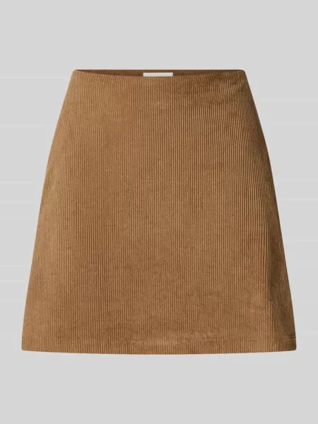 Spódnica mini o kroju regular fit z mieszanki bawełny w imitacji sztruksu Armedangels