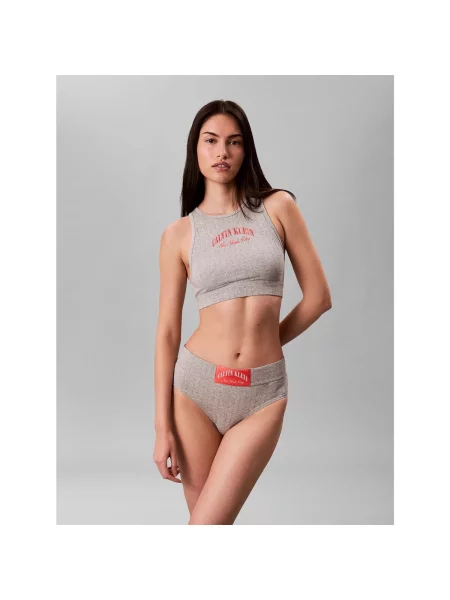 Fără căptușeală sutien bralette Calvin Klein Jeans gri