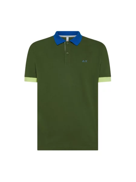 Koszulka polo Sun68 zielona