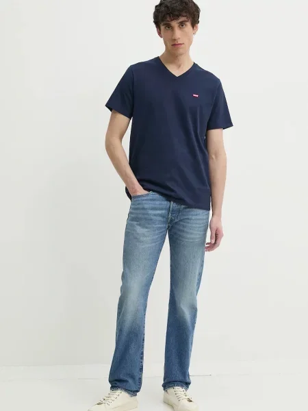 LEVI'S Tričko ORIGHM tmavomodrá modrá