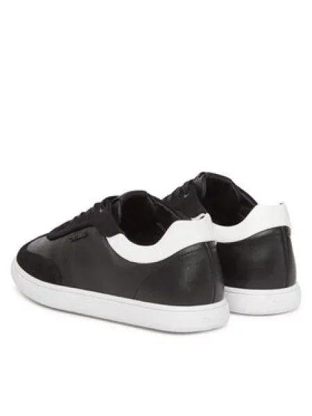Calvin Klein Sneakersy Cupsole Lace Up Lth Sue Mix černá