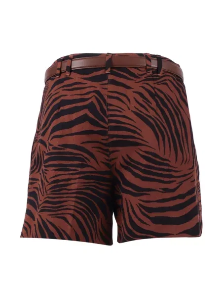 Krótkie szorty Max Mara Studio brązowe