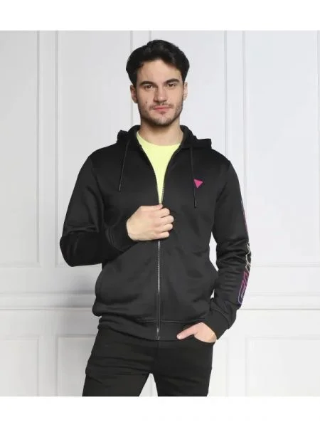 GUESS ACTIVE Hanorac negru