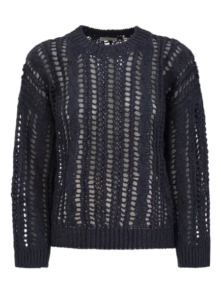 Pulover Brunello Cucinelli business lung albastru