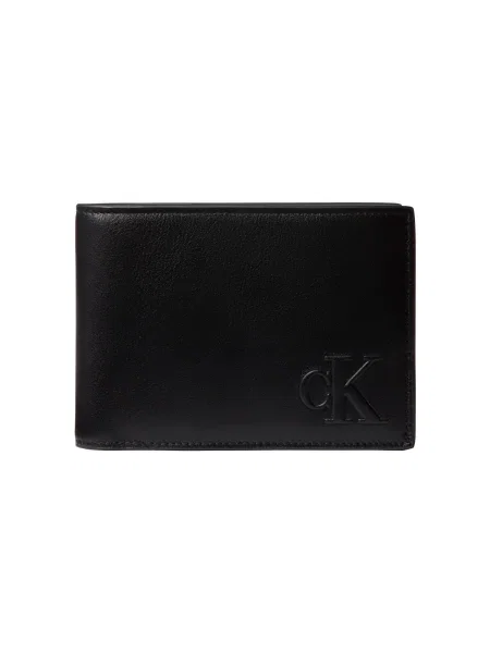 Usnjena denarnica Calvin Klein črna