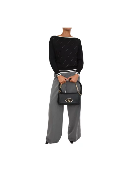Liu Jo Collection Sweter z dzianiny Kobiety jednolity S czarny