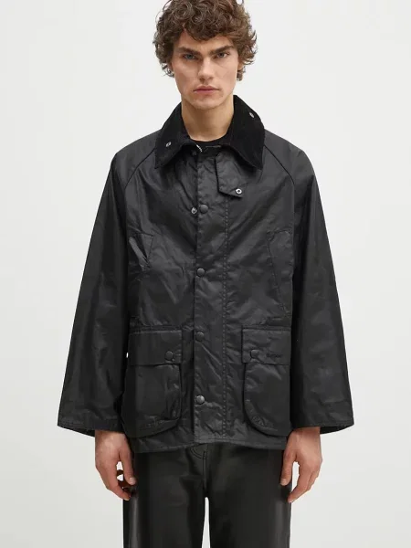 Barbour jachetă cerată OS Bedale Wax Jacket negru