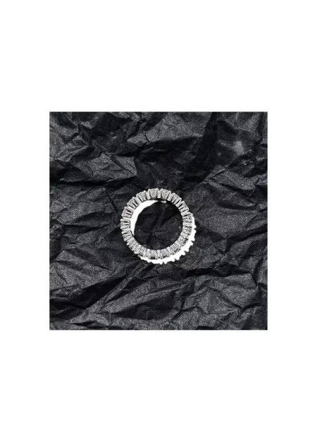 Пръстен Hatton Labs с кристали сребристо