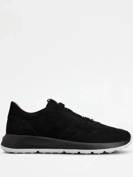 Sneakerși Tod's din piele de căprioară negru