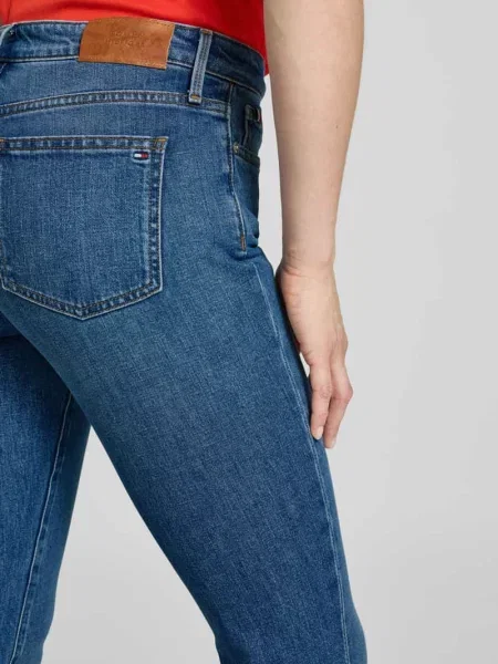 Tommy Hilfiger jeansy high waist niebieskie