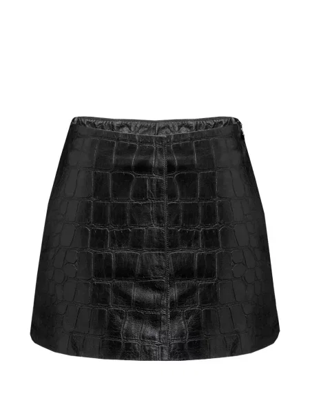 Fustă din piele Dancassab negru