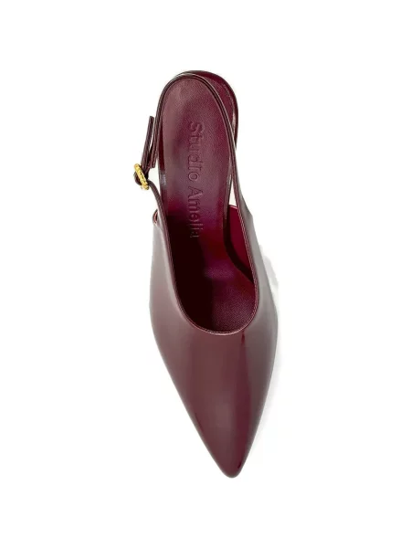 Pantofi cu toc Studio Amelia slingback roșu