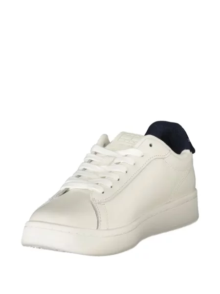 Bőr sneaker Tommy Hilfiger autogrammal fehér