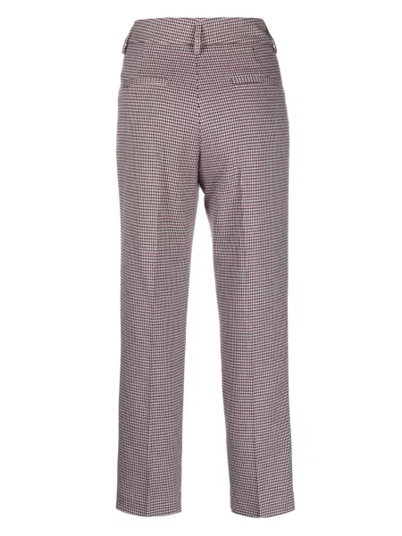 Raštuotos "houndstooth" rašto kelnės Merci mėlyna