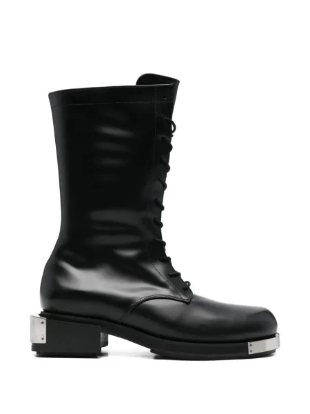 Botine Gmbh cu șireturi din dantelă negru