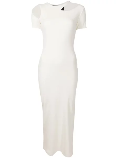 Maksi sukienka maxi Gloria Coelho garniturowa biała