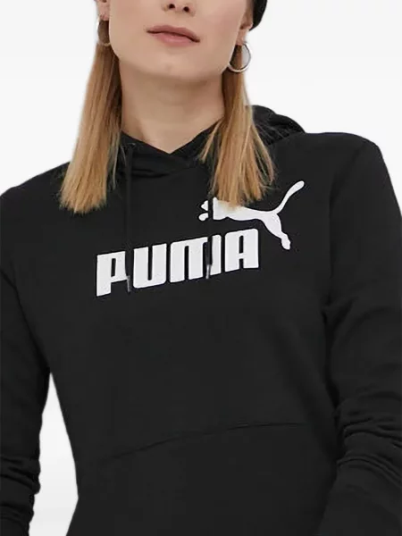 Hanorac cu glugă Puma cu imagine negru