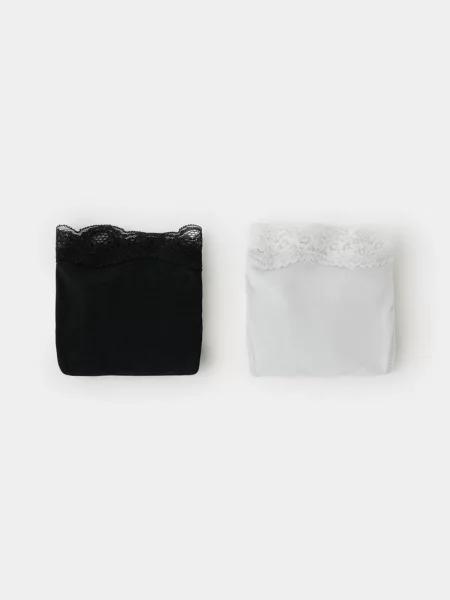 Stringi koronkowe średni Teen L MANGO TEEN szary