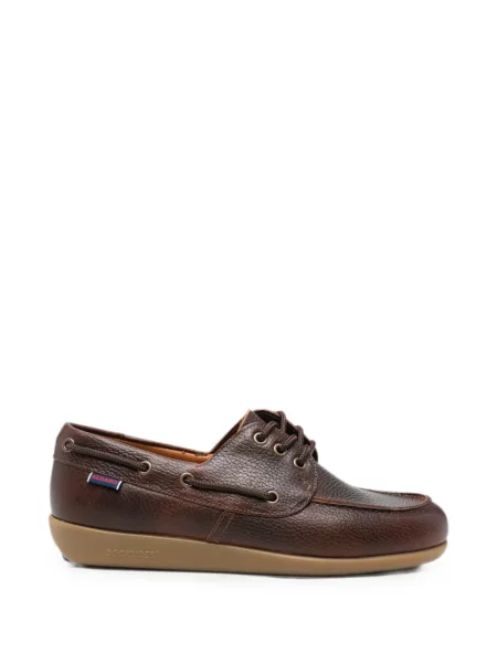Pantofi loafer Sebago cu șireturi din dantelă maro