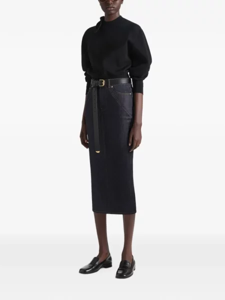 Pulover Givenchy cu funde de lână negru