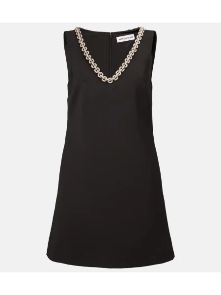 Rochie Self-portrait de cristal negru