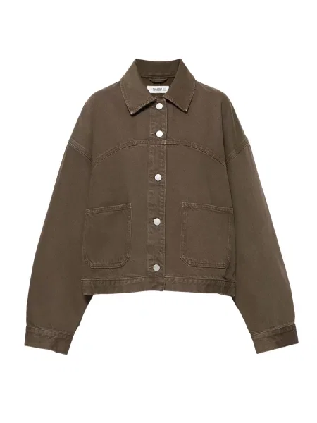 Pull&Bear Geacă de primăvară-toamnă ombră