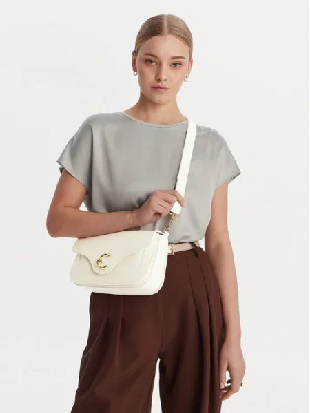 Coccinelle Ročna torba Coccinelle C-ME E1 SSL 12 03 01 Écru