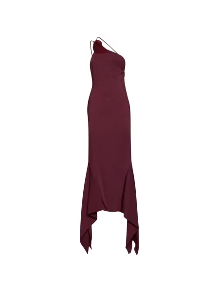 Rochie maxi Amen asimetrică roșu