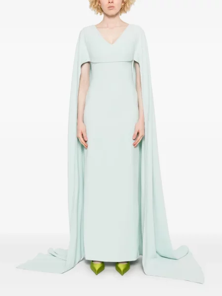 Rochie maxi Solace London de costum verde