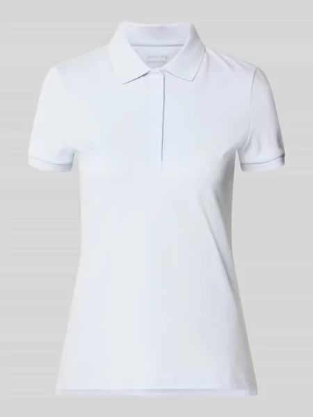 Koszulka polo o kroju slim fit z listwą guzikową Christian Berg Woman