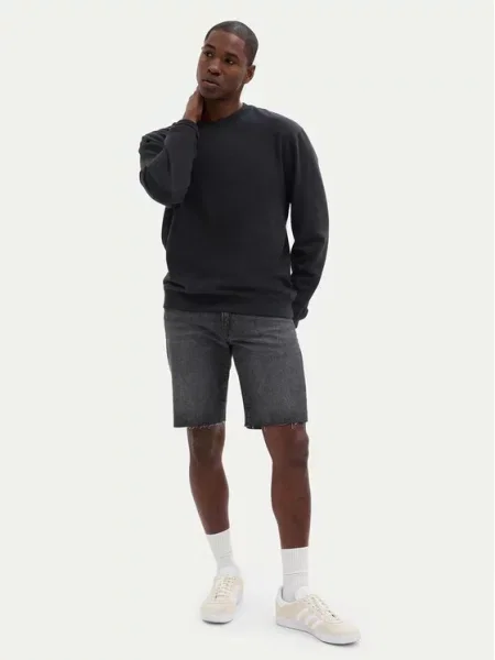 Gap Jeans kratke hlače Straight Fit siva