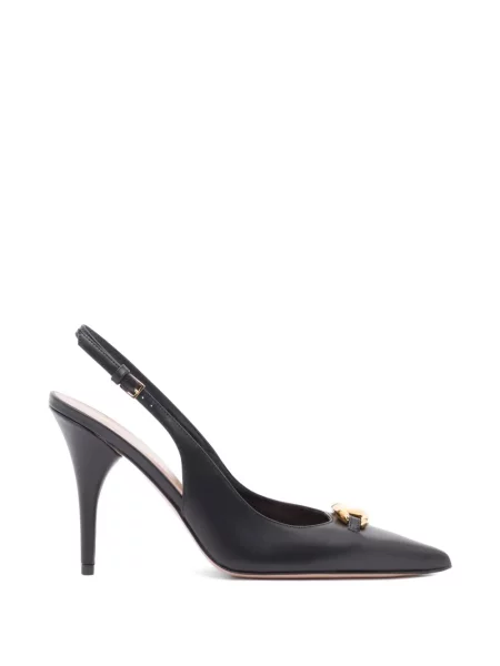 Pantofi cu toc Valentino Garavani din piele slingback negru