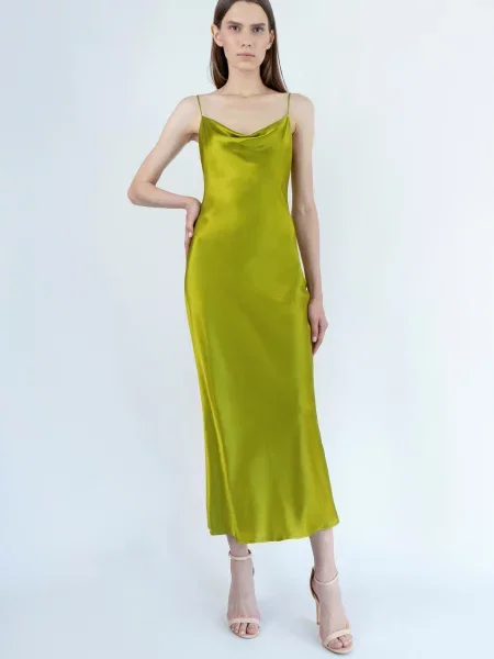 Be & Aver Сукня максі Світло-зелений зелена