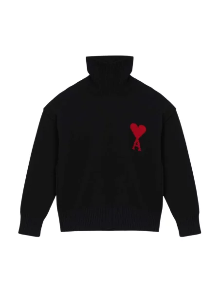 Sweter Ami Paris czarny