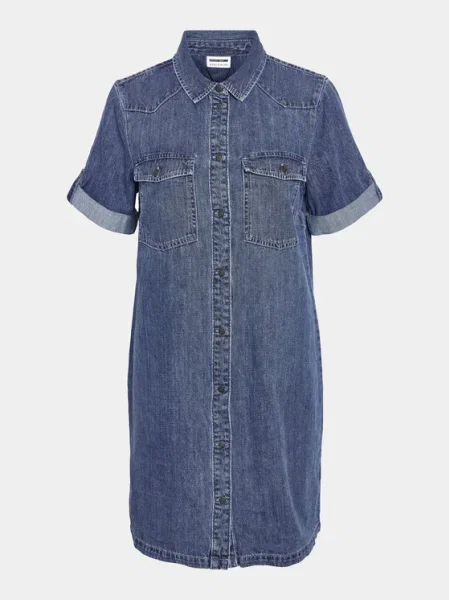 Noisy may Košeľové šaty NEW SIGNE denim modrá