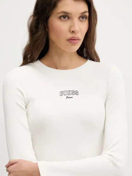 Лонгслів Guess Jeans бежевий