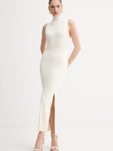 La Mania rochie cu vâscoză ONDRIA bej