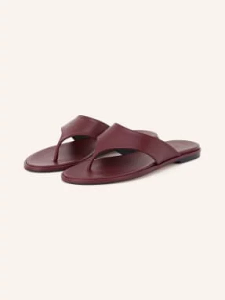 Aeyde Prstové Sandály Amaya tmavě červená