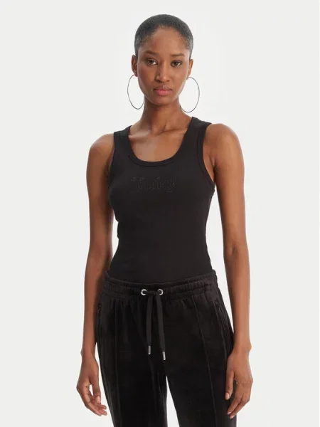 Juicy Couture Marškinėliai Thin Strap juoda