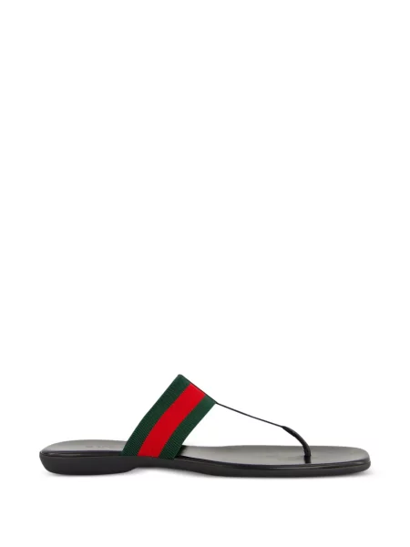 Sandale Gucci cu dungi verde