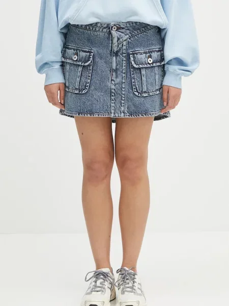 JW Anderson fustă din denim Patch Pocket Mini mini drept