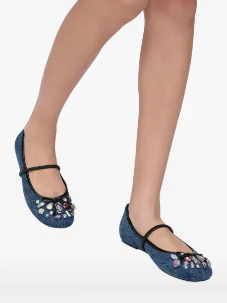 Balerini Marc Jacobs de cristal albastru