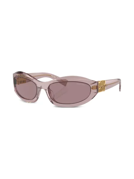 Ochelari de soare Miu Miu Eyewear cu imprimeu geometric violet