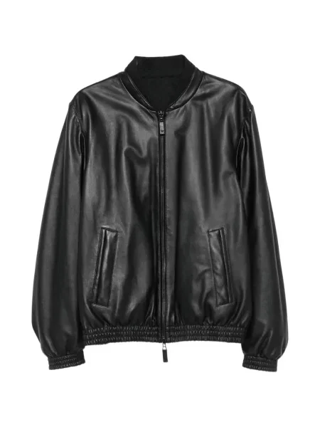 Geanta de piele Emporio Armani negru