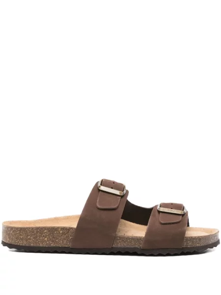 Домашни пантофи Geox с катарама кафяво