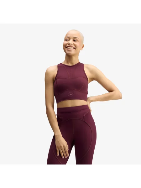 Sutien adidas by Stella McCartney Training Crop Top Maroon XS