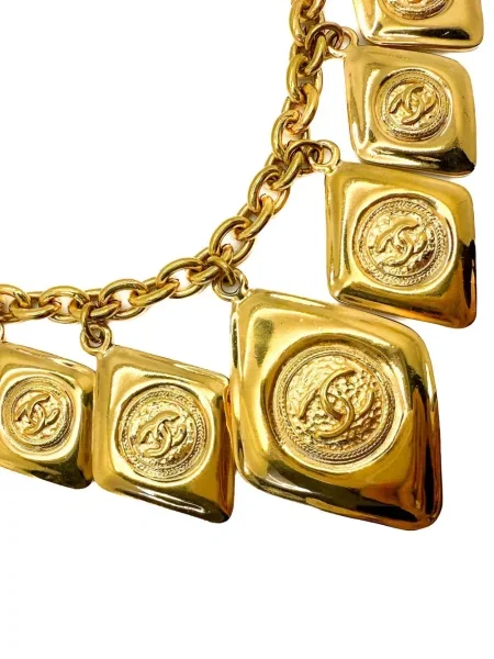 Přívěsek Chanel Pre-owned s autogramem zlatý
